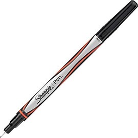 Sharpie 1742665 Plastic Point Stick Permanent Water Resistant Pen, Red Ink, Fine, Dozen