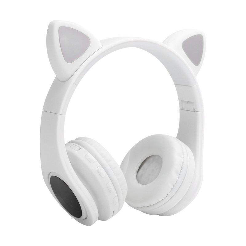 LED Noise Reduction Headset Cat Ear Shape Bluetooth 5.0 Headset