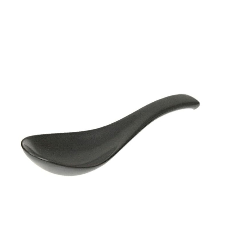 Matte Black Spoon Astragalus Lotus Flower Set of 5 Commercial