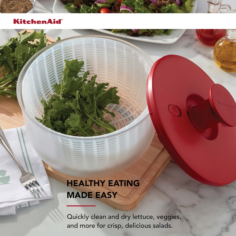 KitchenAid Universal Salad Spinner with Removable Bowl, Colander and One