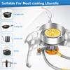 3900W Portable Windproof Camping Stove Gas Cooking Burner, Lightweight Propane