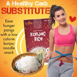 Fusion Select Konjac Noodles - Shirataki Angel Hair Plant-Based Substitute - Healthy Diet Pasta - Rich in Fiber - Vegan, Keto, Paleo-Friendly, Zero Gluten, Low-Carb & Low-Calorie - 4 Packs