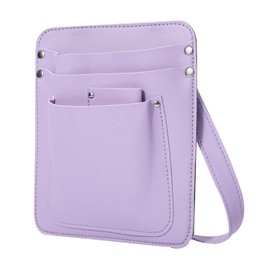 Honesty Mouth Gardening Pouch, Scissor Case, Pruning Scissors, Case, Holder, Pouch, Stylish, Waist Bag, Florist, Gardening, Garden, Work, PU Leather, Florist Case (Purple)