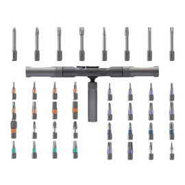 Enwye 42 in 1 Ratchet Screwdriver Set High Hardness Chrome Vanadium Steel Multi Use Repair Tool Kit Black