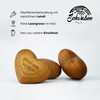 Schwabenholz® Wooden Worry Stone Heart - Ich bin stolz auf