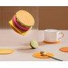 Hamburger Novelty Beverage Coasters (8 Coasters in one) - Unique