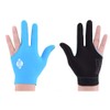 BEKZILY Billiard Gloves for Left/Right Hand (Blue Full Finger, Right