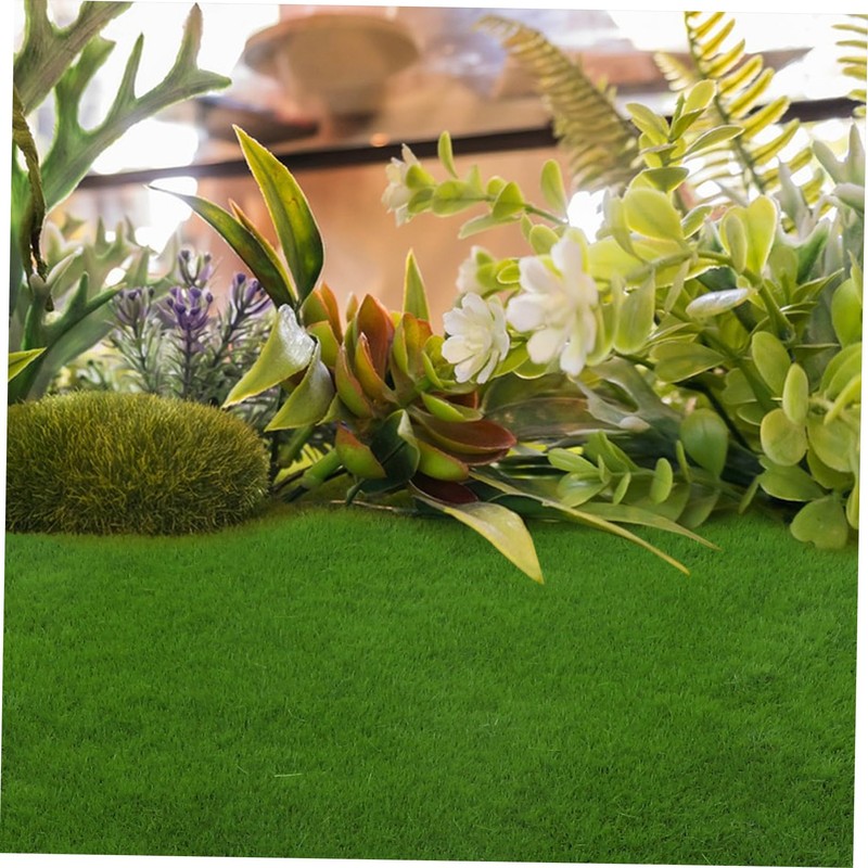 Operitacx Realistic Artificial Moss Turf Fake Grass Roll for Outdoor