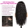 Momaksa Deep Wave Lace Front Wigs Human Hair Pre Plucked