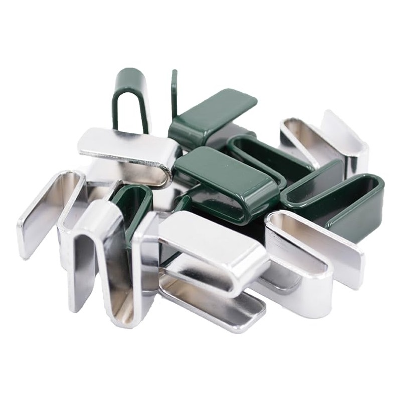FUJIDENSO 8 Pack Wire Shelving S Hook (Green Expoxy), Connecting