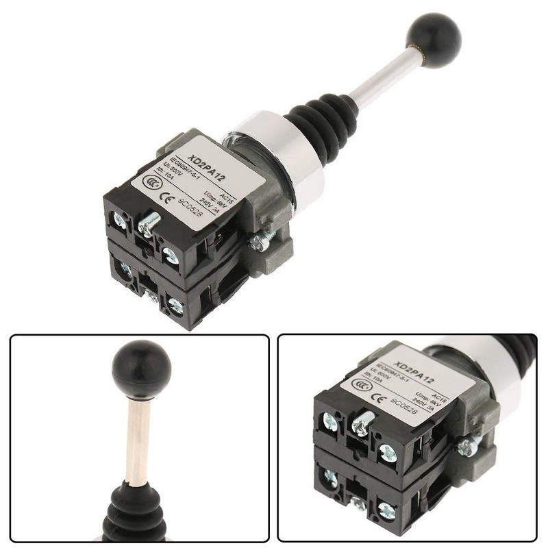 Joystick Switch Cross Switch Double Self-Locking Switch 2 Single Lever
