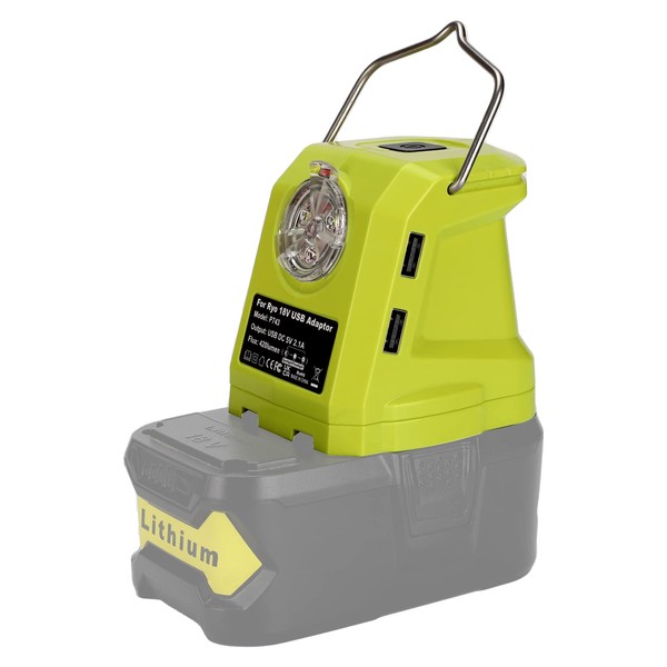 Portable LED Lantern Light for Ryobi 18v Battery, 450lm LED
