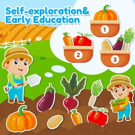 Farm Animals Felt Story Board Set, 3.5Ft 38Pcs Interactive Storytelling Busy Board Toys for 2 Year Old Boy Girl, Animal Farm Barnyard Preschool Learning Activities Toddler Toys for Ages 2-4 Gifts