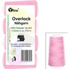 Pack of 4 spools of overlock sewing thread, pink, a.