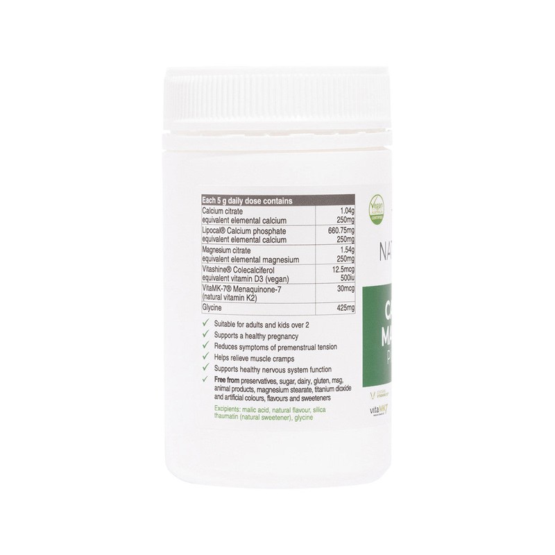NaturoBest Calcium & Magnesium Plus K2 & D3 150g