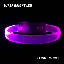 Paquete de 12 bandas mágicas | Brilla en la oscuridad | Luz intermitente para conciertos, luces de correr para corredores | Pulsera con luz de varios colores | Pulseras brillantes en la oscuridad |