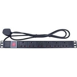 6 Way Horizontal PDU | 19" Equipment/Cabinet Rack Power Distribution ENCLOSURES/Cabinet Racks, 1 X Qty - RR-P1-6
