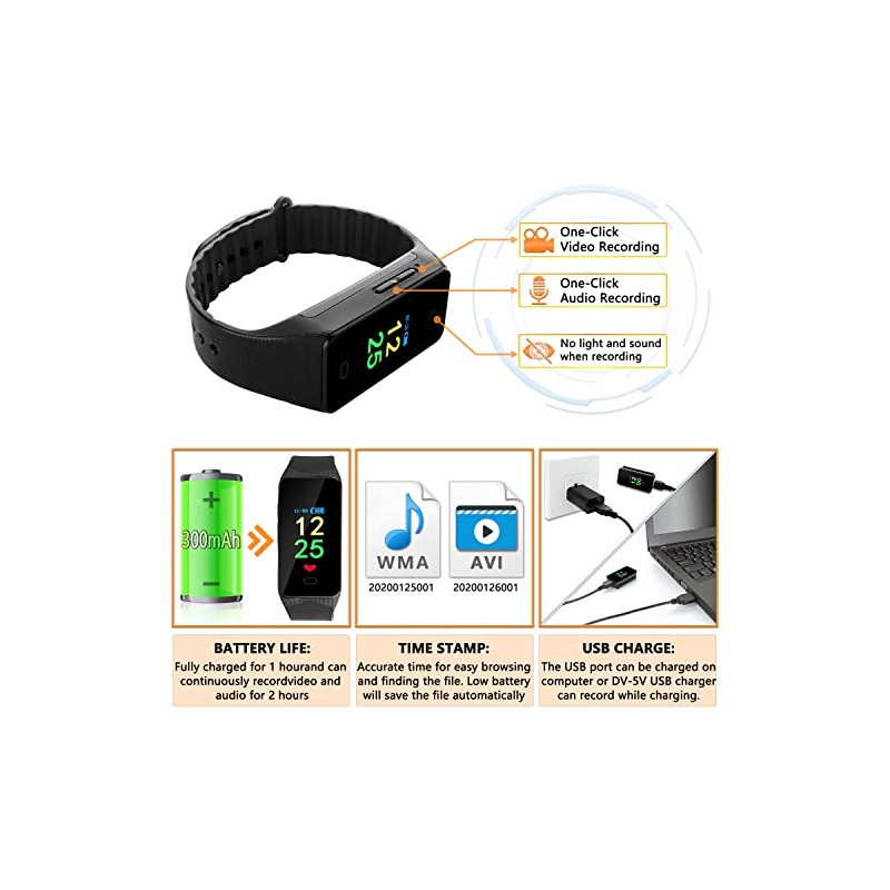 64GB Mini Video Camera Ultra HD 1080P Mini Camera Portable