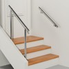 ZALNVEY 3Ft Industrial Metal Stairs Handrail Kit, Sturdy Wall Mount