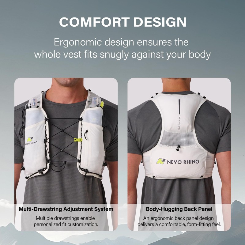 N NEVO RHINO Running Hydration Vest with 2 TPU 500ml