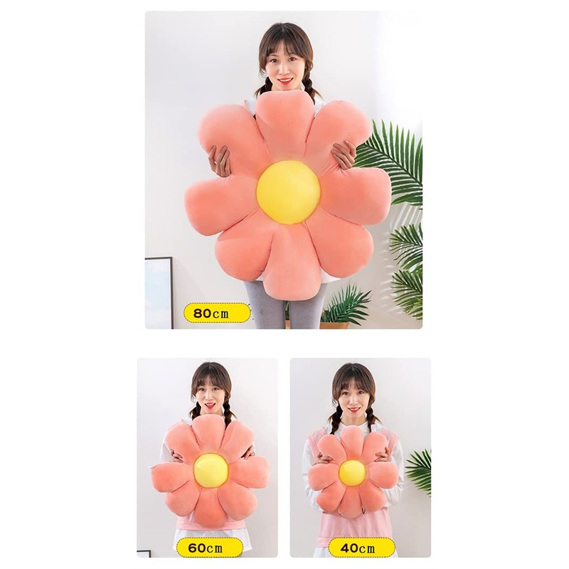 WYIKE Flower-Shaped Cute Pillow, Flower Cushion, Reading Pillow and Leisure