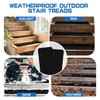 LadyRosian Outdoor Stair Treads Non Slip 10-Pack Black 6" x