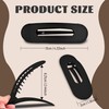 8 Pcs Flat Hair Clips for Women - Large Matte