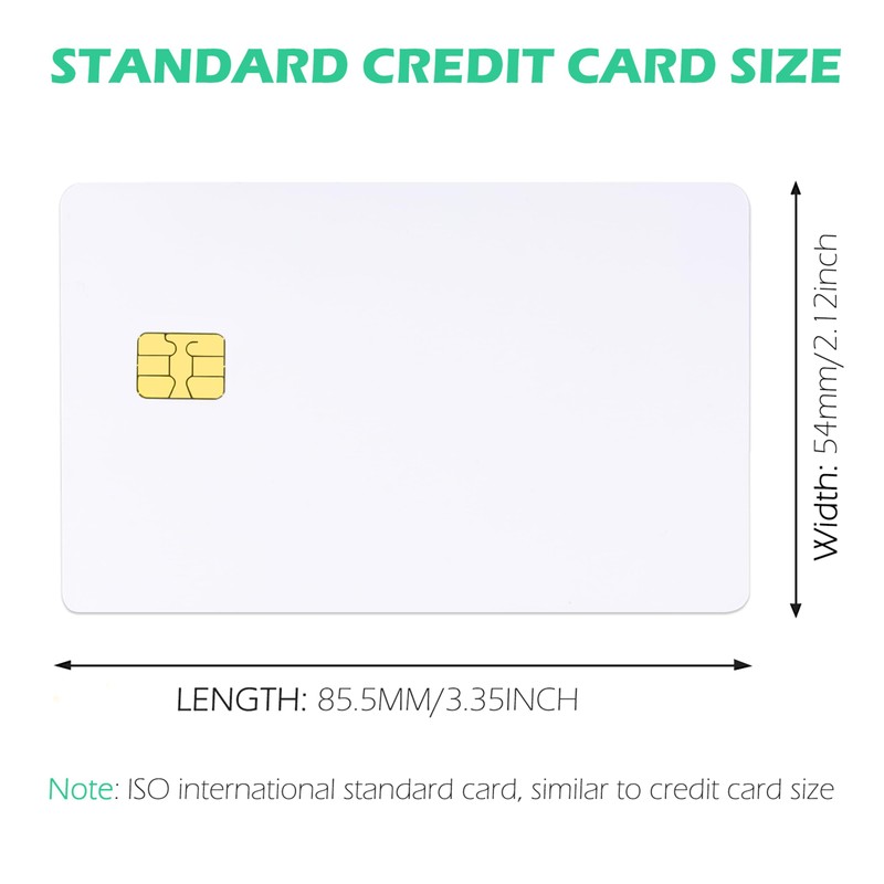 10 Pack SLE4442 Chip Blank Credit Cards with 2 Track