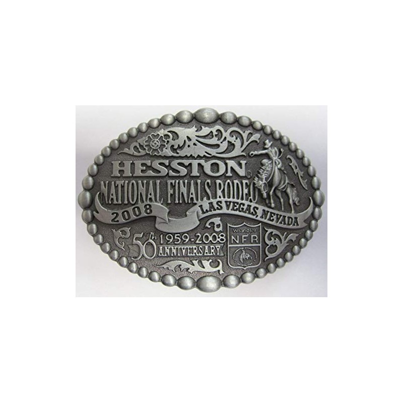 Fashion Belt Buckle National Finals Rodeo Hesston 2008 Youth (Small)