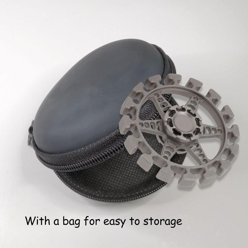 Metal Fingertip Gyroscope Round Shaped Reduce Anxiety Rotating Decompression Toy