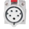 Industrial Connector Socket 32A 3P+N+E IP44 Waterproof Dustproof Surface Mounted