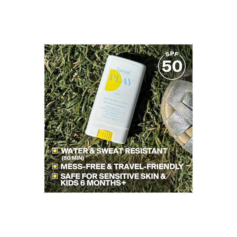 Supergoop! PLAY Mineral Stick SPF 50 - Protector solar facial