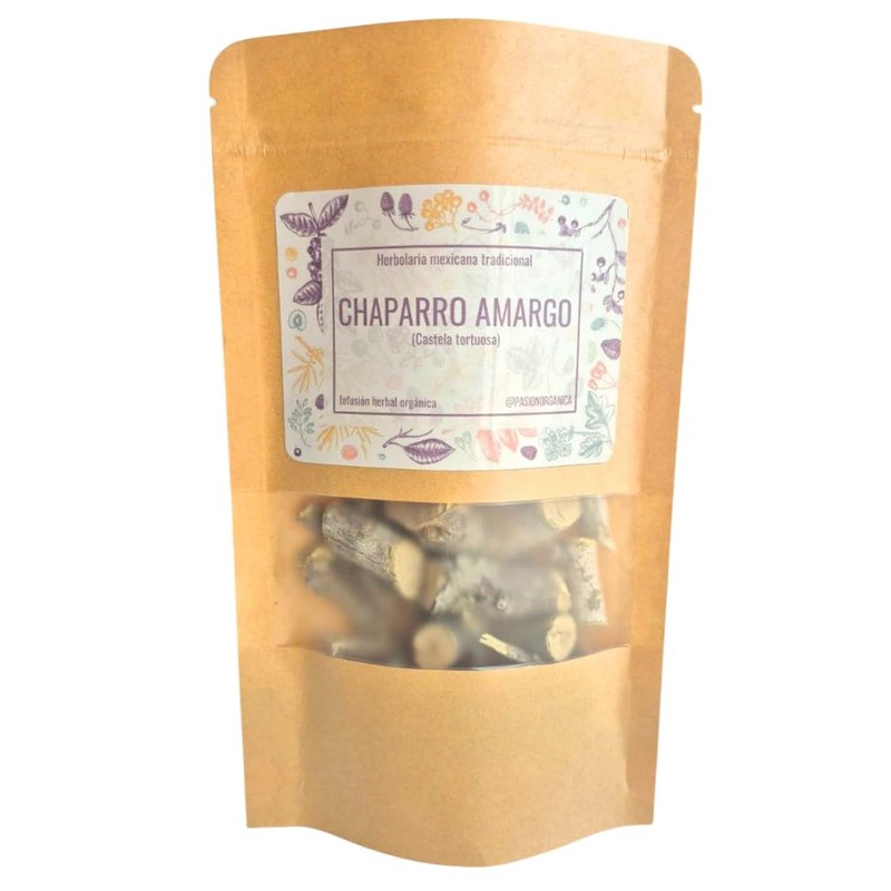 Pasión Orgánica - CHAPARRO AMARGO Té Infusión Orgánica deshidratada. Corte