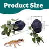 Reptile Water Dish with Dripper, Adjustable Wall-Mounted Water Bowl for