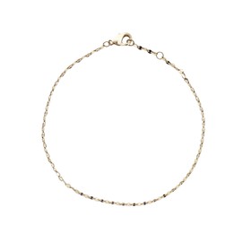 Honeycat Esme Twist Faceted Dainty Chain Bracelet | Minimalist, Delicate Jewelry Gold