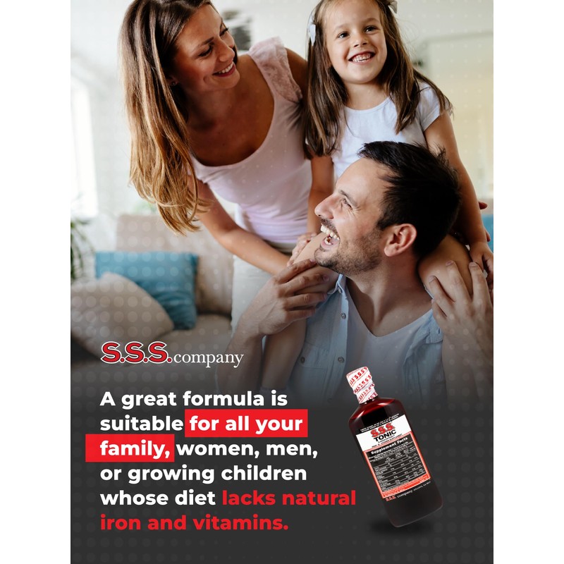 S.S.S. Tonic, Iron and Vitamin B Supplement, High Potency Vitamins,