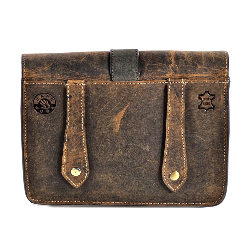 Leather Belt Bag Biker Bag Waist Bag Vintage Hunter Leather,