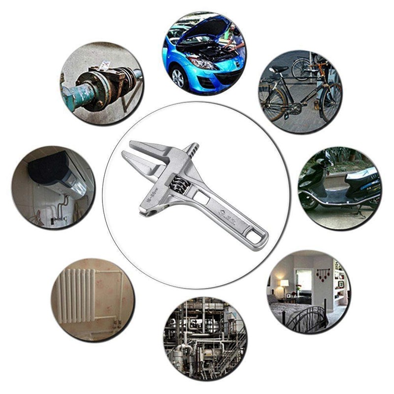 F Season 6-68mm Adjustable Ultra-Thin Shifting Spanner, Multifunctional Wrench for