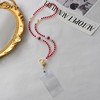 [Kizvora] Red Crystal Beaded Lanyard for ID Badges & Keys
