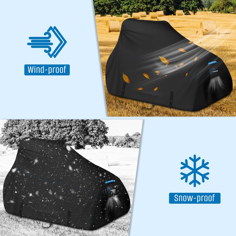 SIRUITON Zero Turn Mower Cover, Heavy Duty 600D Oxford Zero