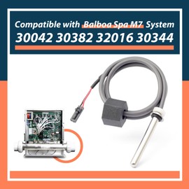 Lisnhlin Hot Tub Sensor Compatible with Balboa Spa Heater M7 System with 24" Cable Temp/High Limit, 1/4" Diameter 2-pin Hot Tub Sensor Replaces for 30042 30382 32016 30344