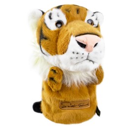Scott Edward Driver Novelty Golf Head Cover, Cute Animal, Fit Max Driver 460CC and Fairways (Yellow Tiger Driver)