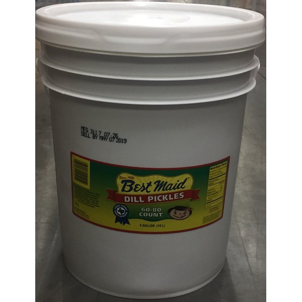 Best Maid Dill Pickle 60-80 Count 5 Gallons