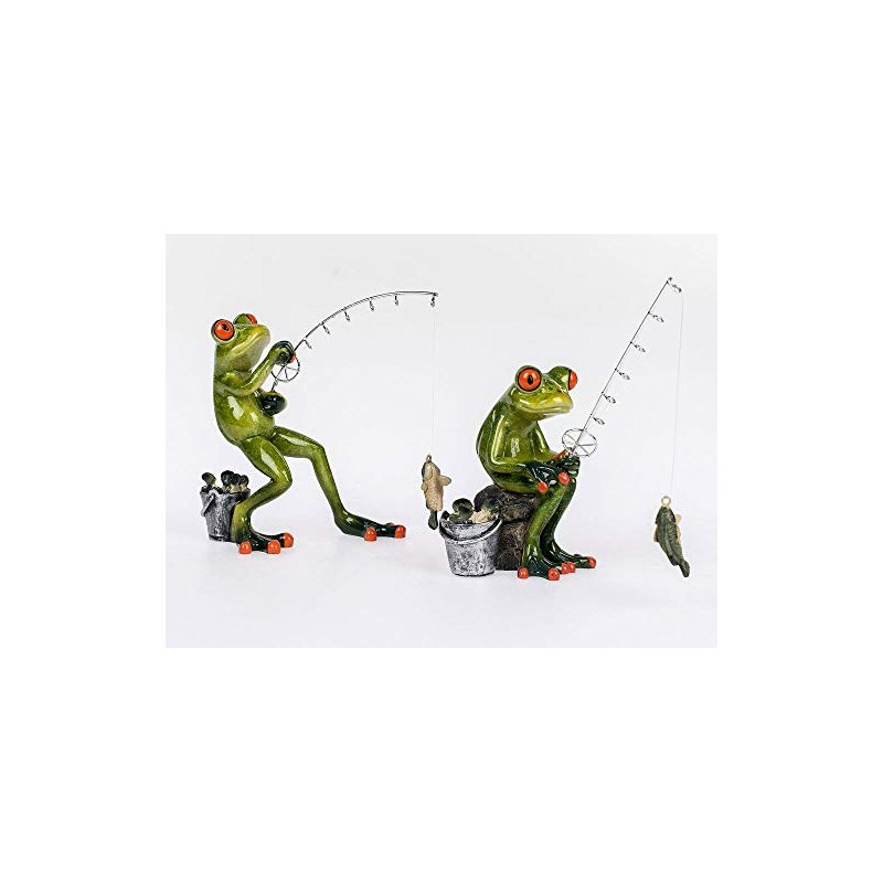 Formano Frogs 'Angler' 2-Piece Set, 15 cm, Multi-Colour