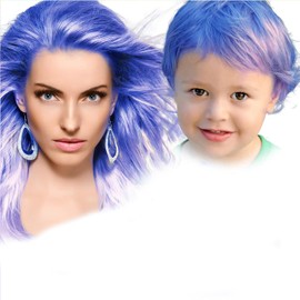 HaiolorPro Blue Temporary Color Wax Washable for Men and Women Hair Color Wax Hair Makeup Paint Wax for Party Cosplay One Day Hair Color (Blue)