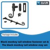 10-Inch Antique Cast Iron Monkey Curly Tail Window Stay Casement