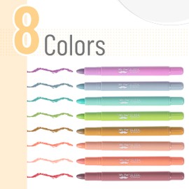 Mr. Pen- Gel Highlighter, 8 Pack, Assorted Colors, Bible Highlighters No Bleed, No Bleed Highlighters, Bible Highlighter, Bible Markers, Gel Highlighters for Bibles, Highlighter