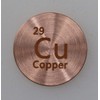 Copper (Cu) 24.26mm Metal Disc 99.9% Pure for Collection or
