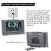 DreamSky Digital Alarm Clock with Battery Backup, 5 Inch Large