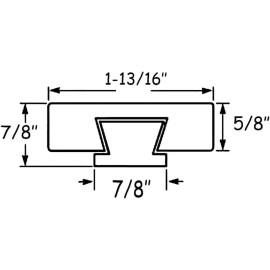Btibpse Wooden Drawer Slides 40cm Classic Wood Center Guide Track (15-3/4'')